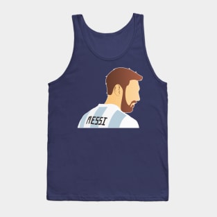 Lionel Messi vector Tank Top